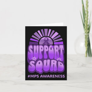 Support-Team für Squad Mps Awareness Retro Groovy Karte
