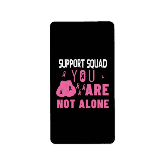 Support-Team Sie sind nicht allein Adressaufkleber (Vorne)