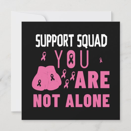 Support-Team Sie sind nicht allein Einladung (Vorderseite)