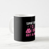 Support-Team Sie sind nicht allein Kaffeetasse (Vorderseite Links)