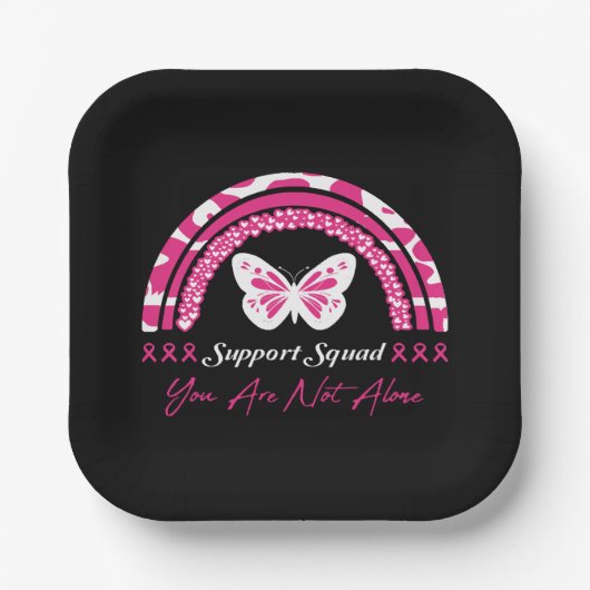 Support-Team Sie sind nicht allein Pappteller (Vorderseite)