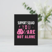 Support-Team Sie sind nicht allein Postkarte (Stehend Vorderseite)