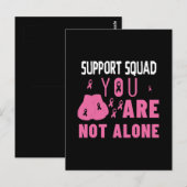 Support-Team Sie sind nicht allein Postkarte (Vorne/Hinten)