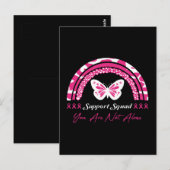 Support-Team Sie sind nicht allein Postkarte (Vorne/Hinten)