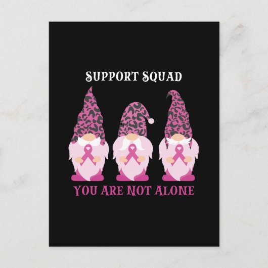 Support-Team Sie sind nicht allein Postkarte (Vorderseite)