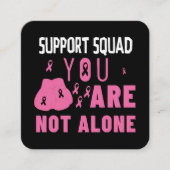Support-Team Sie sind nicht allein Quadratische Visitenkarte (Vorderseite)