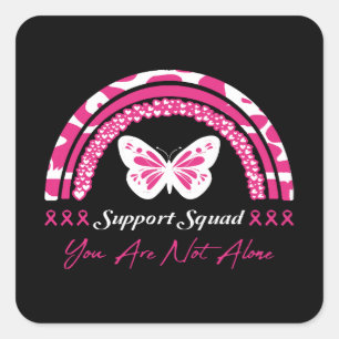 Support-Team Sie sind nicht allein Quadratischer Aufkleber