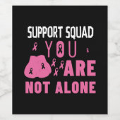 Support-Team Sie sind nicht allein Weinetikett (Einzelnes Label)