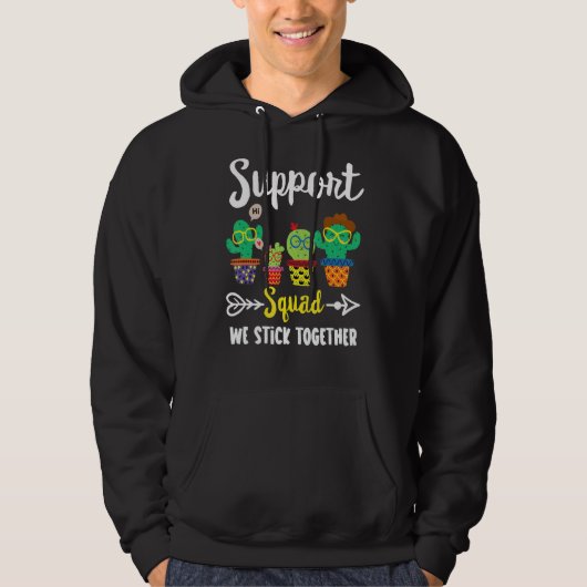 Support-Team-Support-Lehrer für Squad School Cactu Hoodie (Vorderseite)