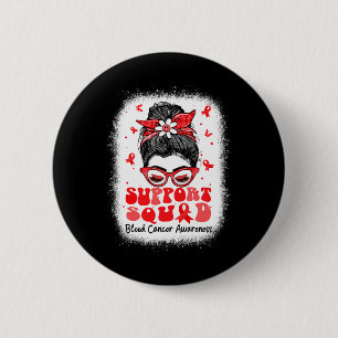 Support-Team Unordentlicher Dutt Schmetterling Rot Button