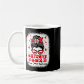 Support-Team Unordentlicher Dutt Schmetterling Rot Kaffeetasse (Links)