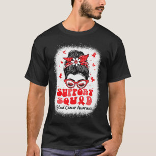 Support-Team Unordentlicher Dutt Schmetterling Rot T-Shirt