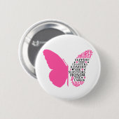 Support The Fighters Breast Cancer Awareness Button (Vorne & Hinten)