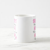 Support The Fighters Breast Cancer Pink Ribbon Kaffeetasse (Mittel)