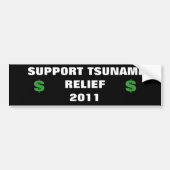 SUPPORT TSUNAMI RELIEF AUTOAUFKLEBER (Vorne)