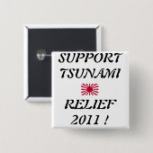 SUPPORT TSUNAMI RELIEF BUTTON (Vorne & Hinten)