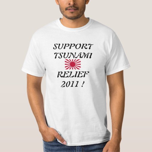 SUPPORT TSUNAMI RELIEF T-Shirt (Vorderseite)