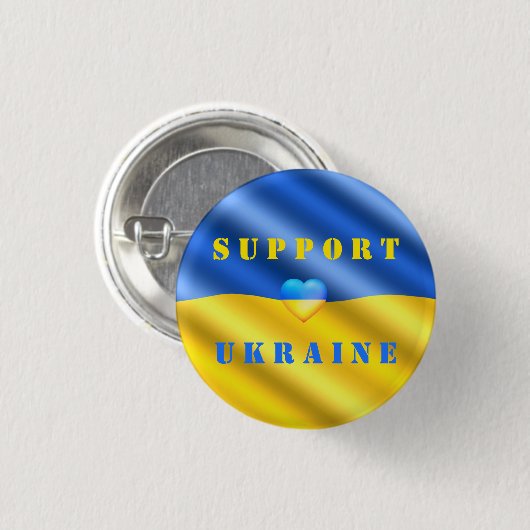 Support Ukraine Button - Freiheit (Vorne & Hinten)