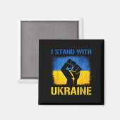 Support Ukraine Flag I Stand With Ukraine  Magnet (Vorderseite/Rückseite)