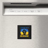Support Ukraine Flag I Stand With Ukraine  Magnet (In Situ (Geschirrspüler))