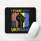 Support Ukraine I Stand With Ukraine Ukrainian Fla Mousepad (Mit Mouse)