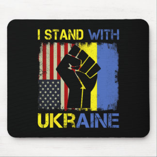 Support Ukraine I Stand With Ukraine Ukrainian Fla Mousepad
