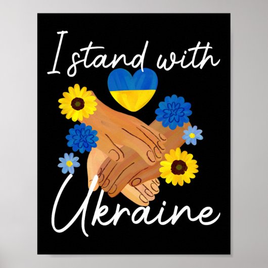 Support Ukraine Peace Unity Ukraine Hope Awareness Poster (Vorne)
