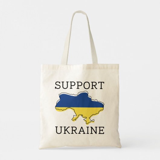 Support Ukraine Tragetasche (Rückseite)