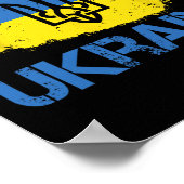 Support Ukraine With This Ukraine Flag I Stand Wit Poster (Ecke)