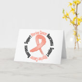 Support Uterine Cancer  Awareness Karte (Gelbe Blume)