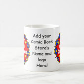 "Support your local Comic book store" Logo-Tasse Kaffeetasse (Mittel)
