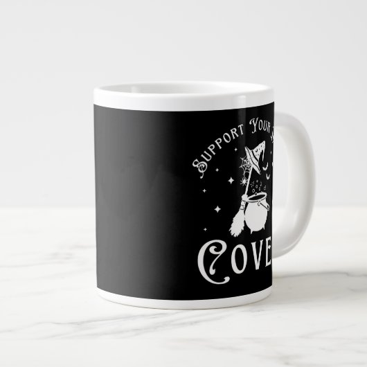 Support Your Local Coven Jumbo-Tasse (Vorderseite Rechts)
