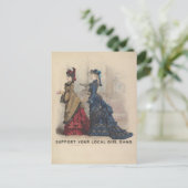 Support Your Local Girl Gang Postkarte (Stehend Vorderseite)