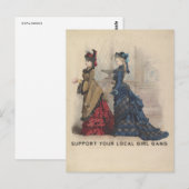 Support Your Local Girl Gang Postkarte (Vorne/Hinten)