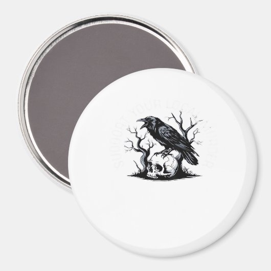 Support Your Local Murder Classic Design Magnet (Vorderseite/Rückseite)