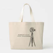 Support your local ranchers tote jumbo stoffbeutel (Rückseite)