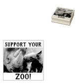 "Support Your Zoo" Gummistempel (Stempel)