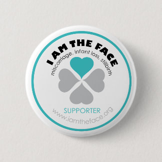*Supporter* BIN ICH der GESICHT Blau-Knopf Button