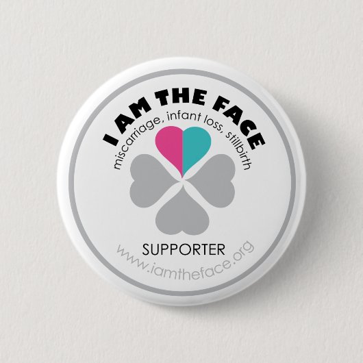 *Supporter* BIN ICH DER GESICHT rosa und blaue Button (Vorderseite)