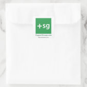 SupportGroups.com #MentalHealthBewusstsein Quadratischer Aufkleber (Tasche)