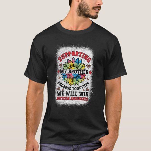 Supporting Autism Brother Autism Awareness Boys Gi T-Shirt (Vorderseite)