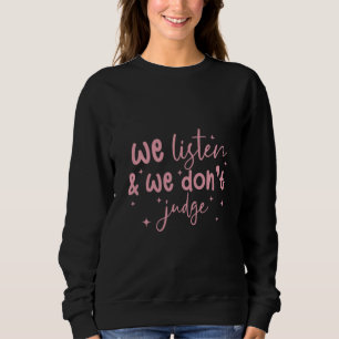 Supportive Quotenaufkleber Sweatshirt
