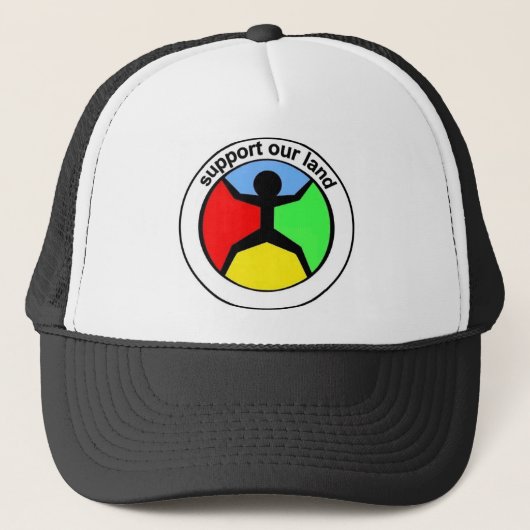 SupportOurLand Hut Truckerkappe (Vorderseite)