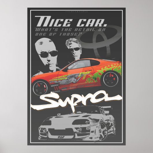 Supra A80 Fast & Furious Poster (Vorne)