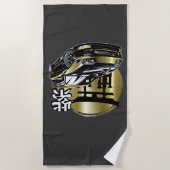 Supra Mk 4 Golden Drift Car Strandtuch (Vorderseite)