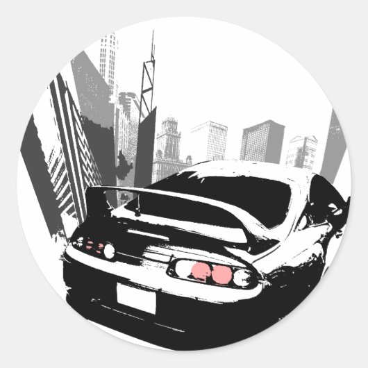 Supra Rollin' Runder Aufkleber (Vorderseite)