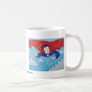 Supraleiter-Cartoon Kaffeetasse