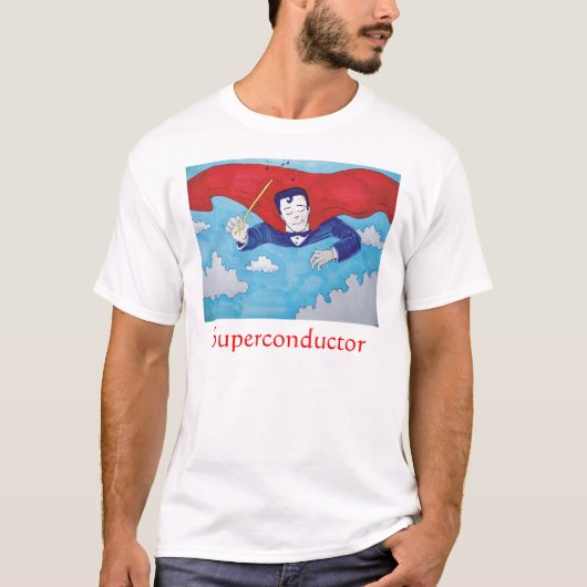 Supraleiter-Cartoon T-Shirt (Vorderseite)