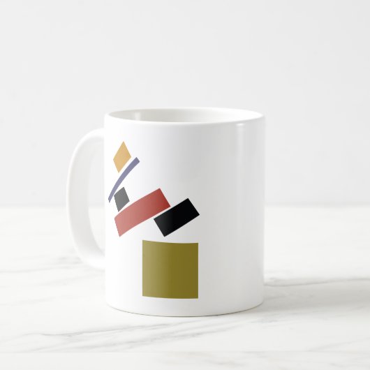 Suprematism durch Kazimir Malevich Kaffeetasse (Vorderseite Links)
