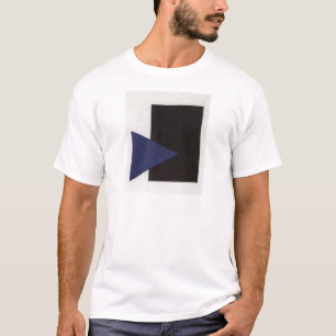 Suprematism mit blauem Dreieck und schwarzem T-Shirt